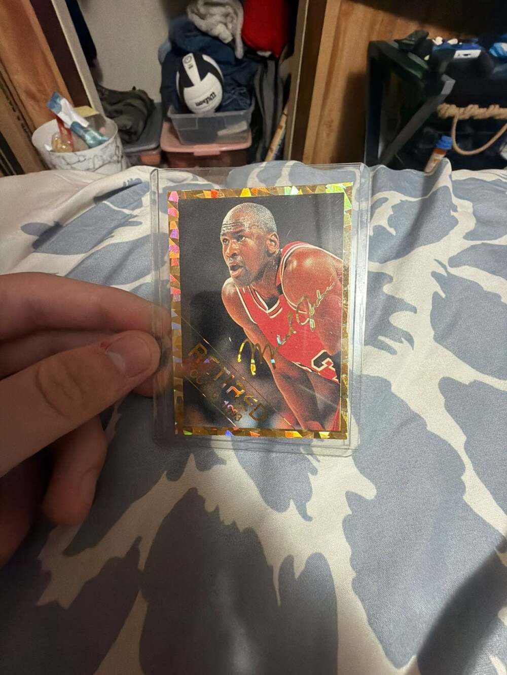 Michael Jordan Arena Sports Retired Oct 6 1993 Gold Trading Card